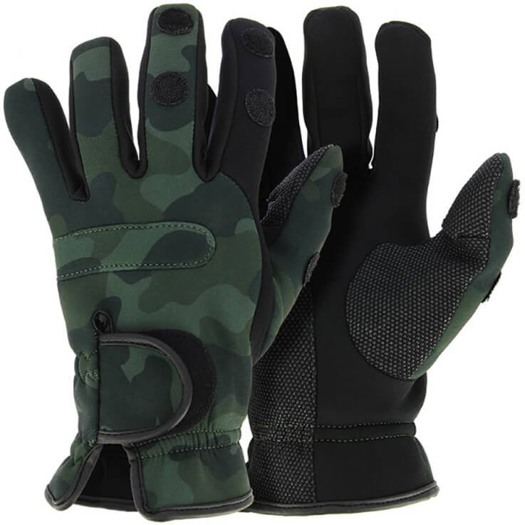 Rukavice NGT Neoprén Camo Gloves veľ. XL