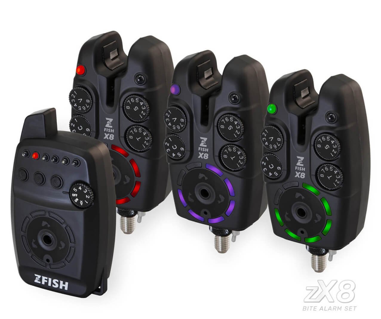 Sada 3 signalizátorov ZFISH Bite Alarm ZX8 s príposluchom