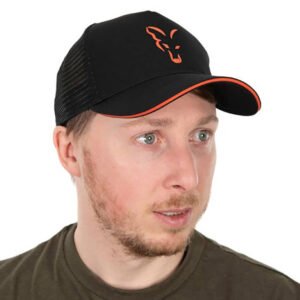 Šiltovka FOX Collection Trucker Cap Black & Orange