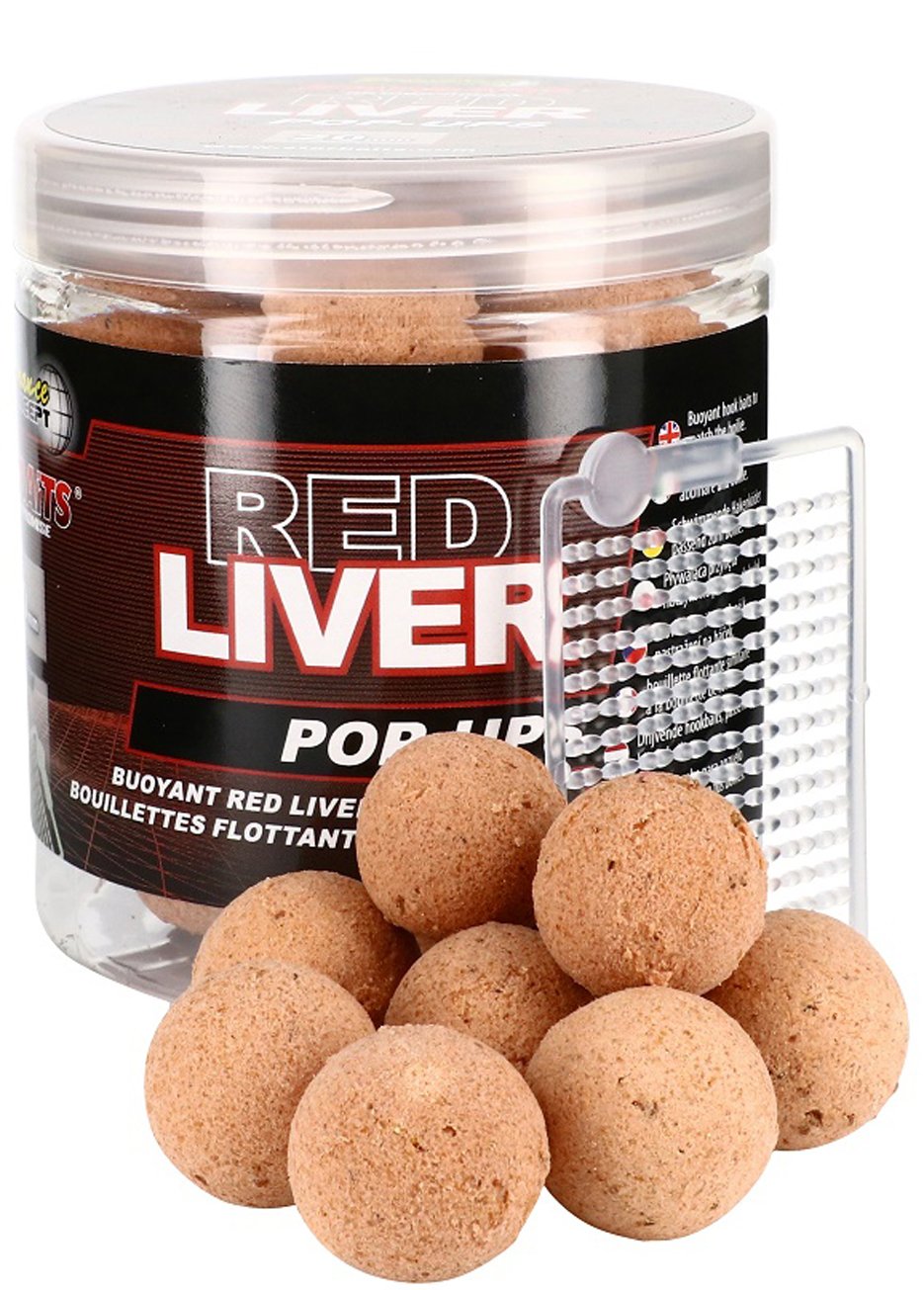 Starbaits Plovoucí boilies Red Liver 80g 20mm