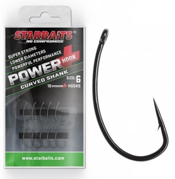 Starbaits Power Hook Curved Shank veľ.4 10ks