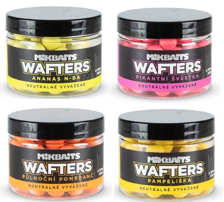 Vyvážené boilie MIKBAITS Wafters Pikantná slivka